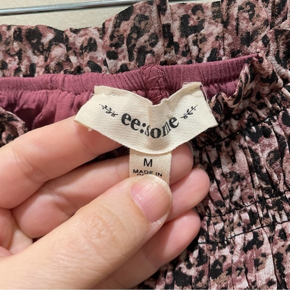 ee:some cheetah Print Mini Skirt skort size medium - Picture 6 of 8